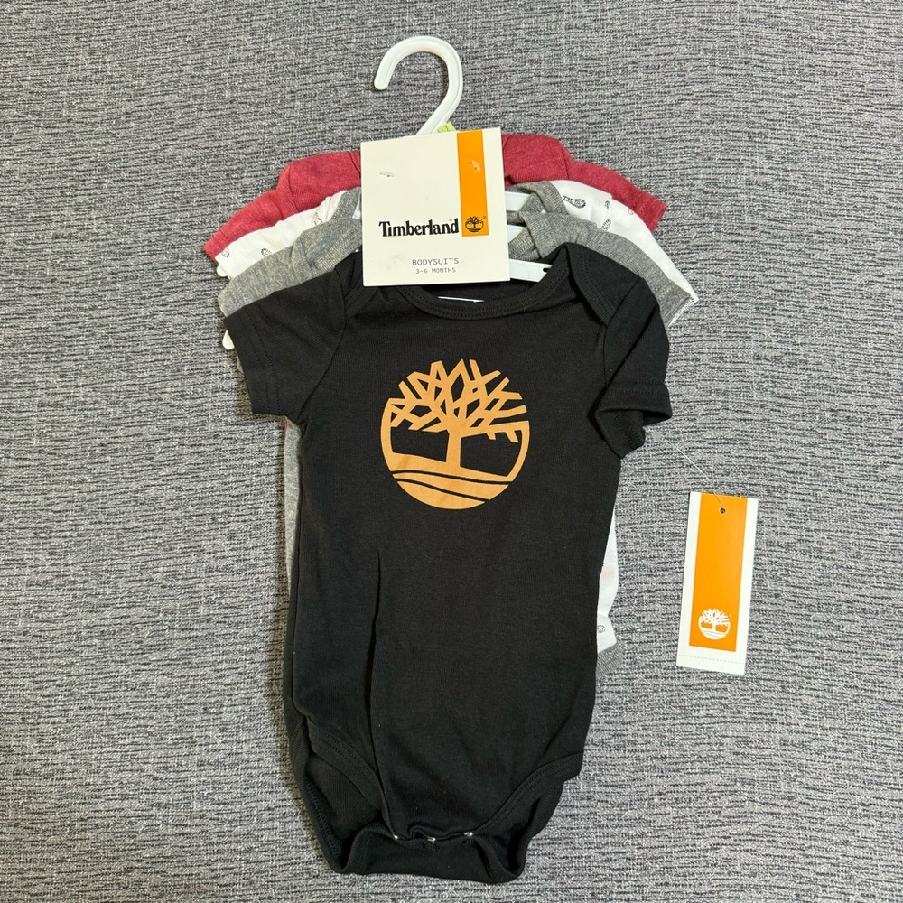 Timberland 4-Pack of Bodysuits